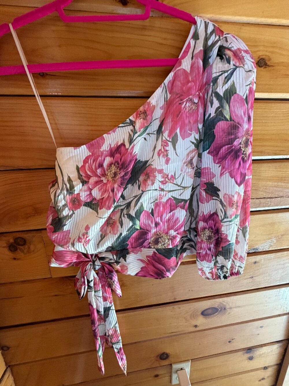 Express Ivory Pinki Floral Blouse